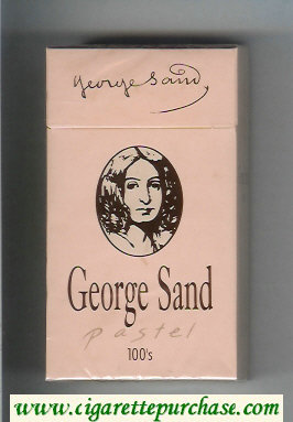 George Sand Pastel 100s cigarettes hard box